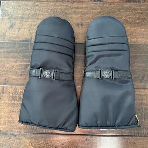 70s Vintage Arctic Cat Men’s Large Snowmobile Gloves Mitts Leather Purple Liner